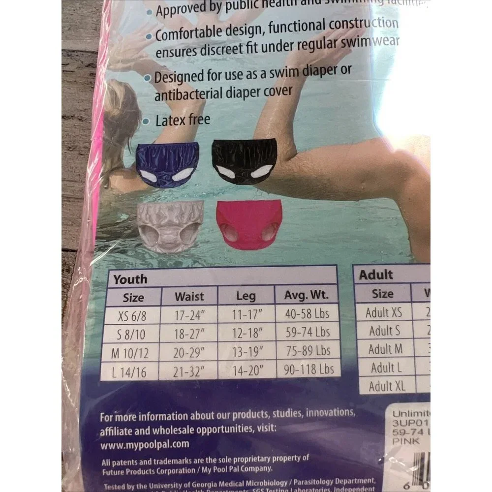 Toddler Kid Adult Special Needs My Pool Pal Swimsters Reusable Swim Diap…